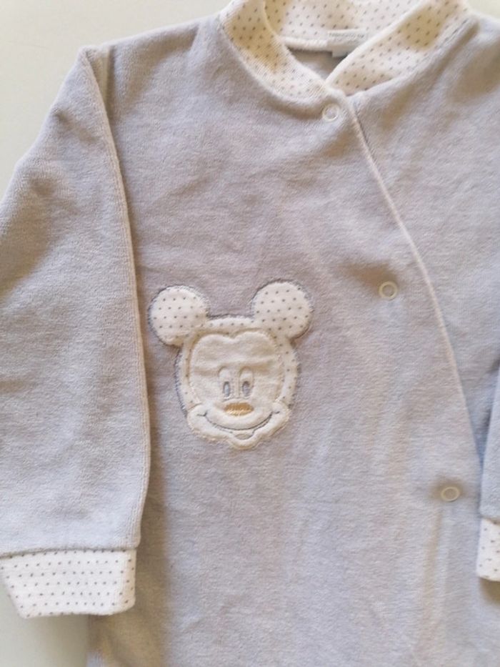 Pyjama gris motif mickey 12mois - photo numéro 2