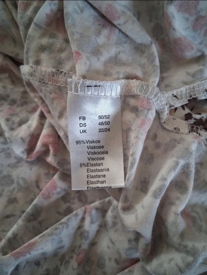 Blouse fluide imprimée – Daxon – Taille 50/52 - photo numéro 5