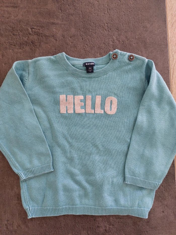Pull léger 👦 kiabi 💯% coton 18mois - photo numéro 2