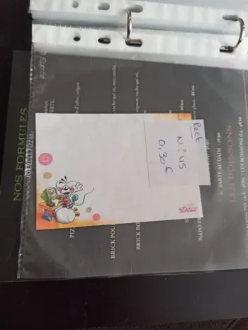 Feuille Diddl rectangulaire 45 0,30€