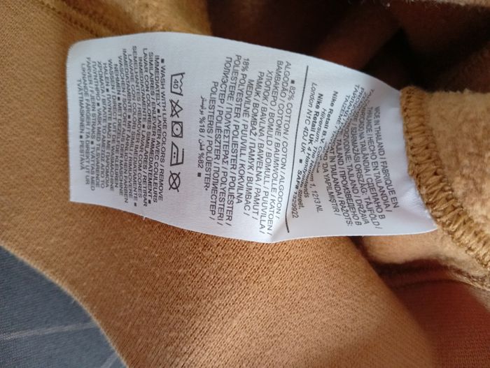 Sweat Nike Crewneck Moutarde Ocre - Taille S - photo numéro 4