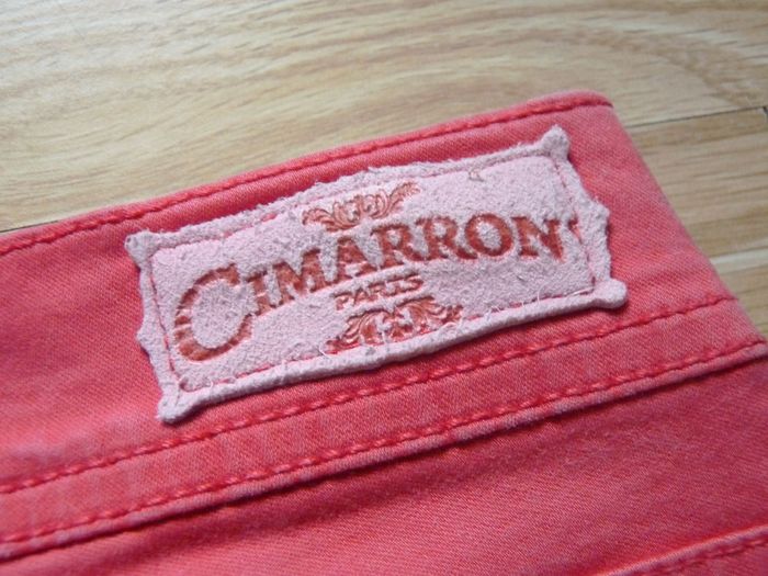 Jean Fille droit Cimarron 12 ans pantalon rouge TBE