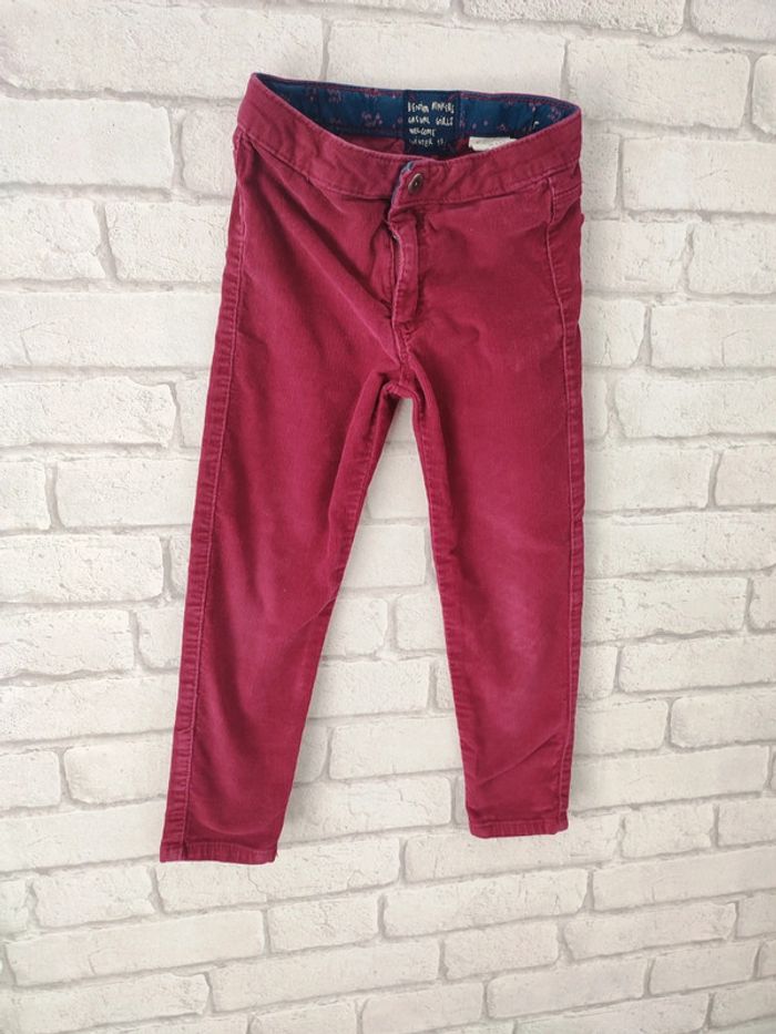 Pantalon en velours bordeaux Zara 5 ans - photo numéro 5