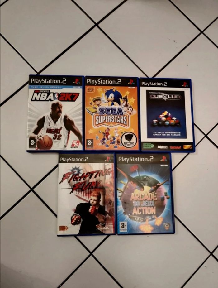 Lot 5 jeux Playstation 2 ps2