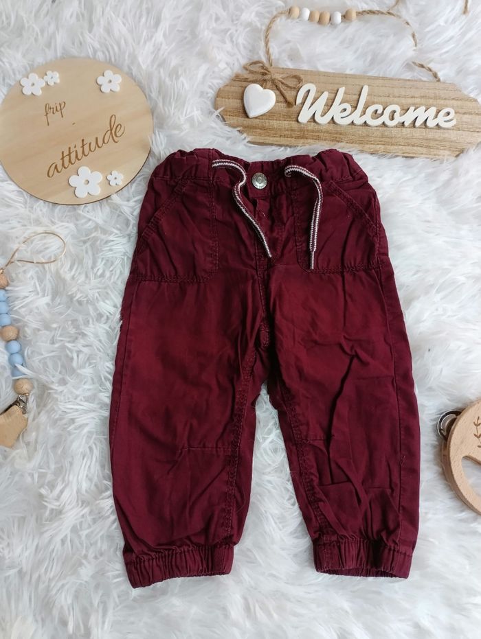Pantalon comme neuf 9 mois bordeaux