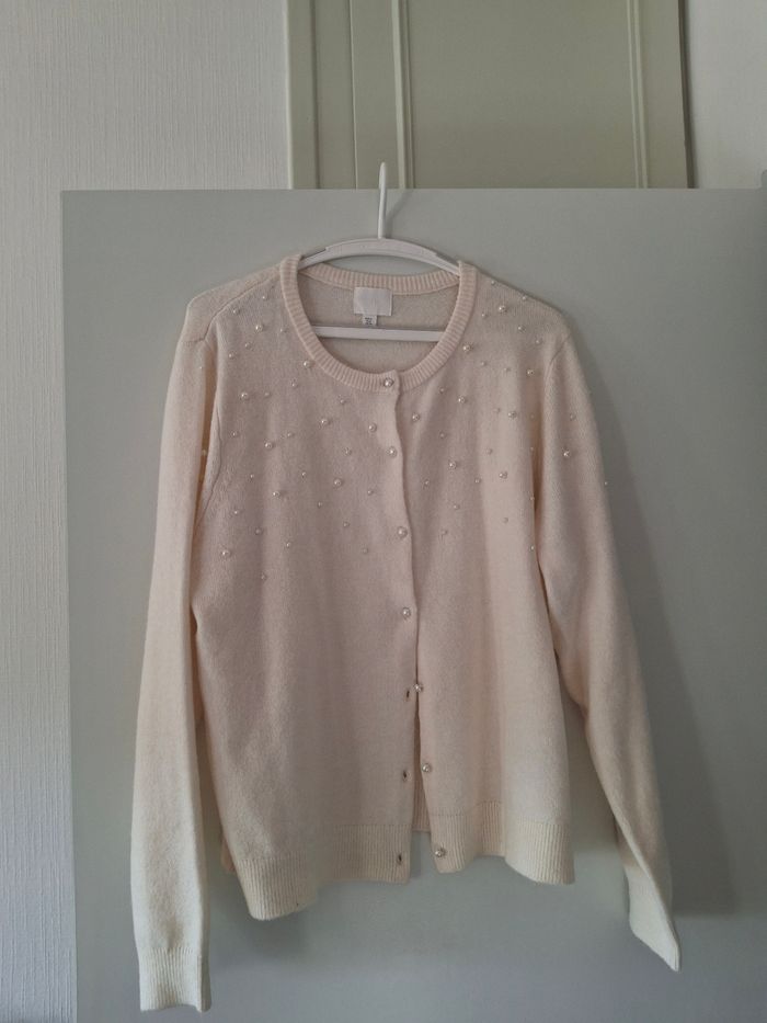 Gilets manche longue +top satin bretelles briante