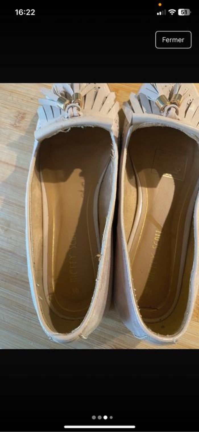 Mocassins vernis nude - photo numéro 3