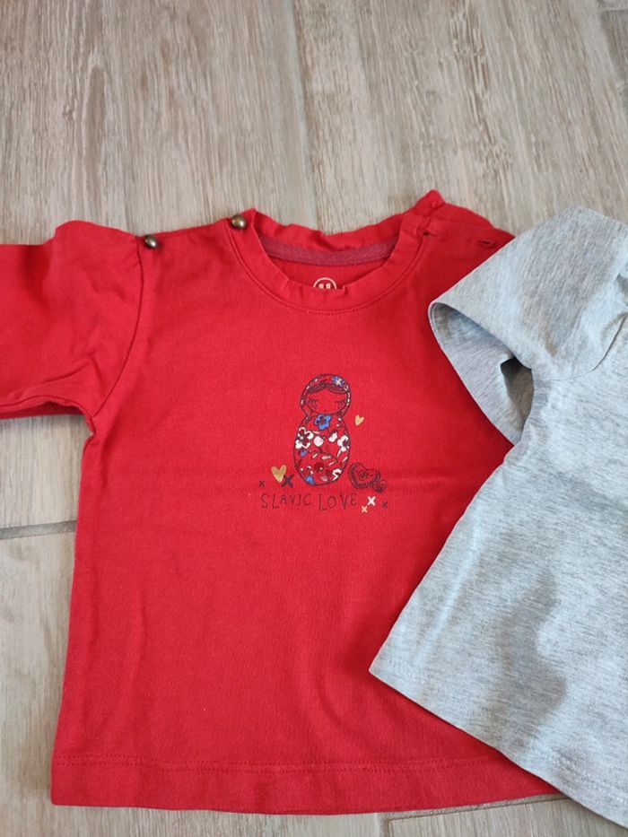 Lot de 3 t-shirts manches longues - photo numéro 2