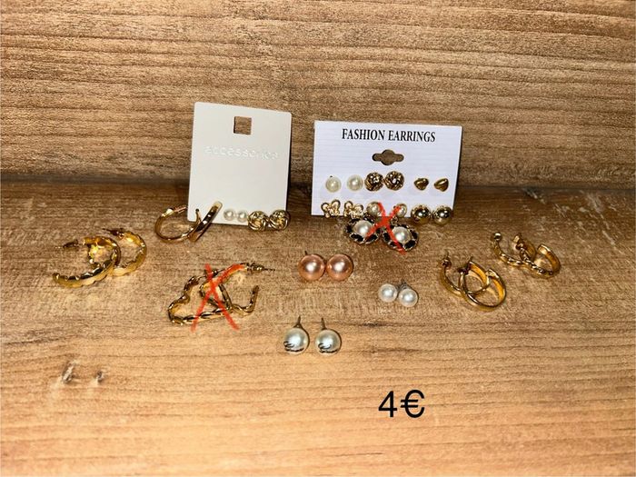 Lot boucles d’oreilles