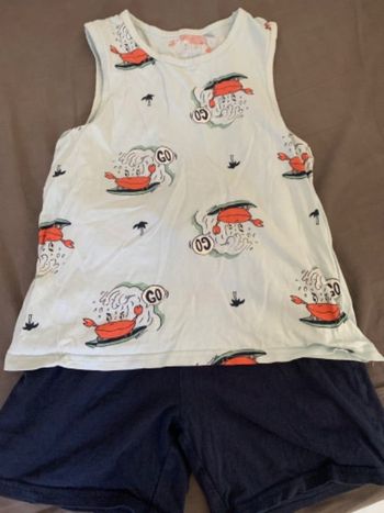 Pyjama short et débardeur 8ans