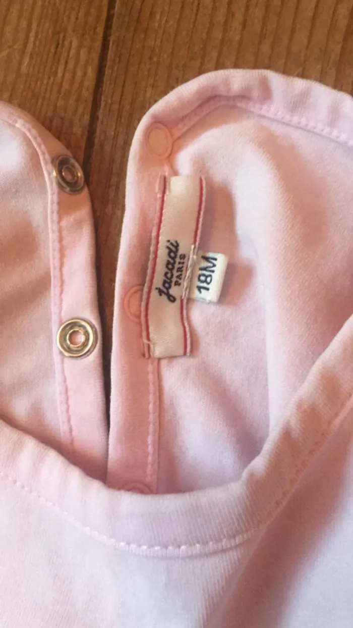 Robe jacadi rose pâle - photo numéro 2
