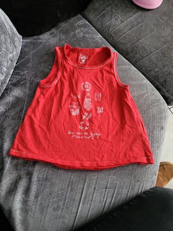 T shirt rouge sergent major 3 ans