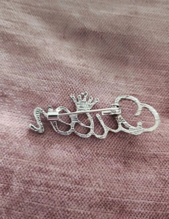 Broche argentée Strass - photo numéro 2