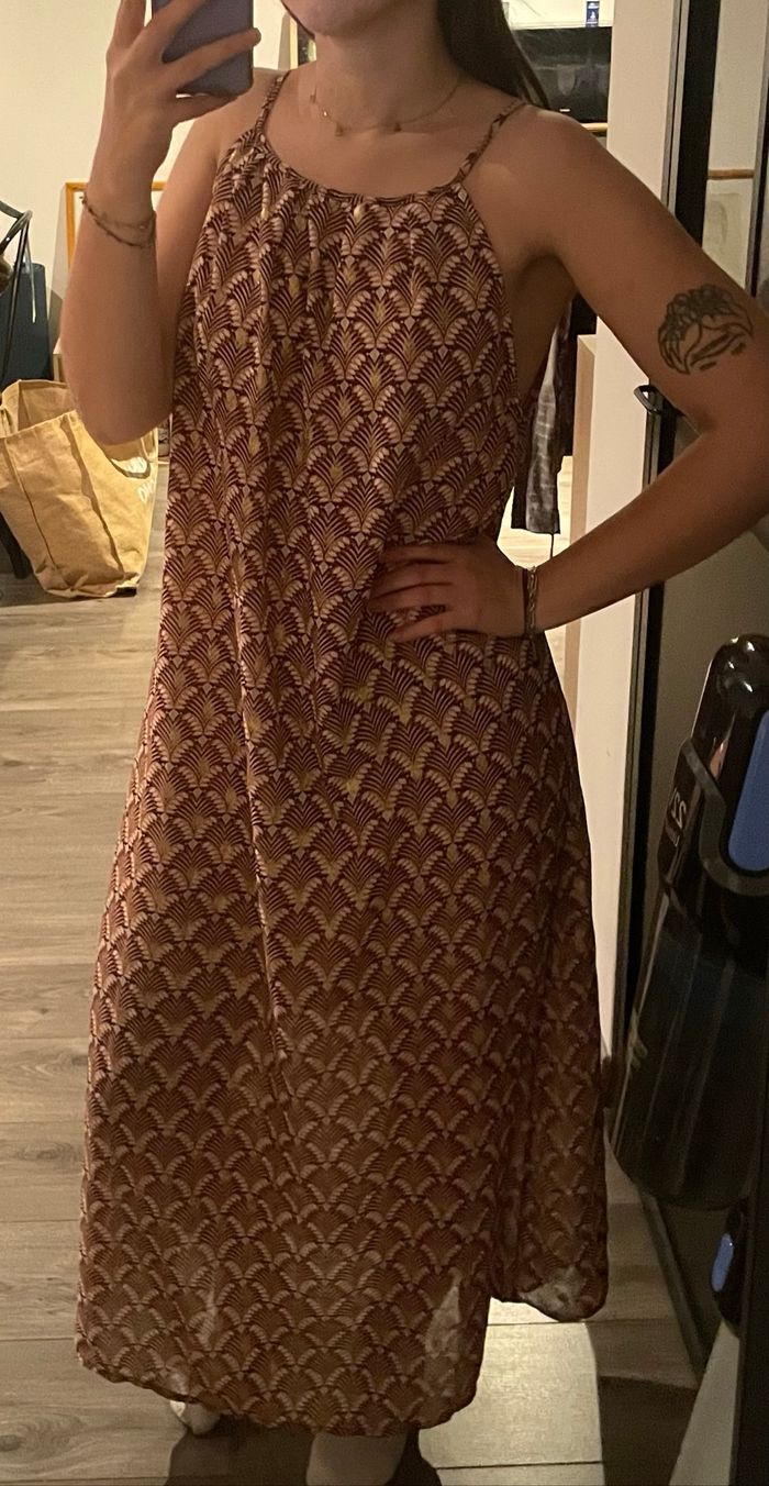 Robe longue pailletée