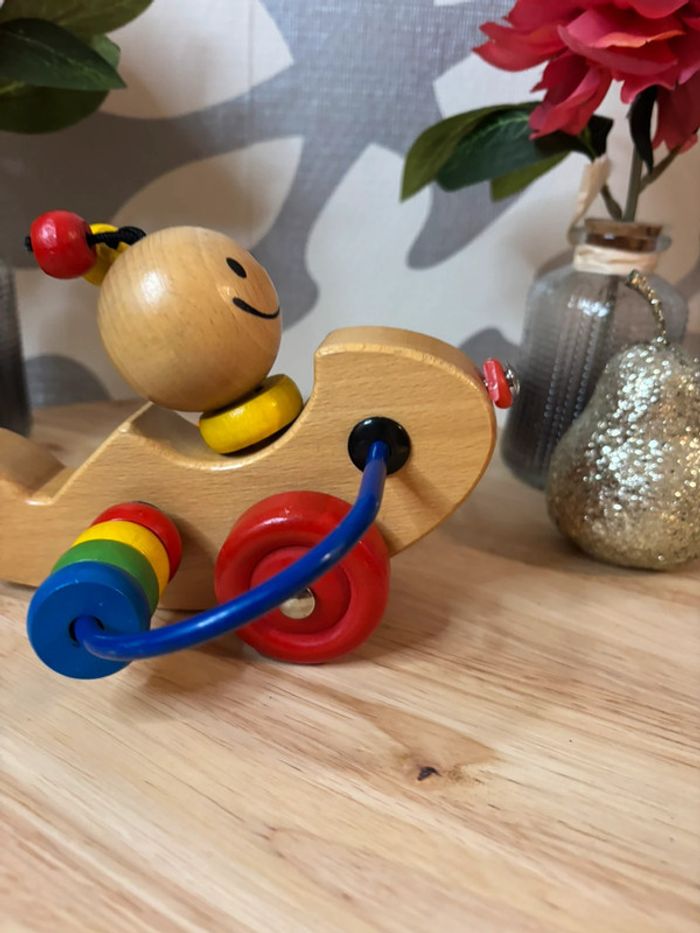 🌺Petit boulier avion en bois / jeu en bois premier âge🌺 - photo numéro 6