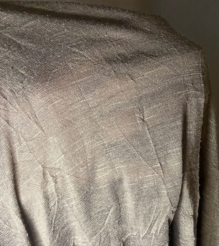 Robe courte effet froissé marron - photo numéro 3