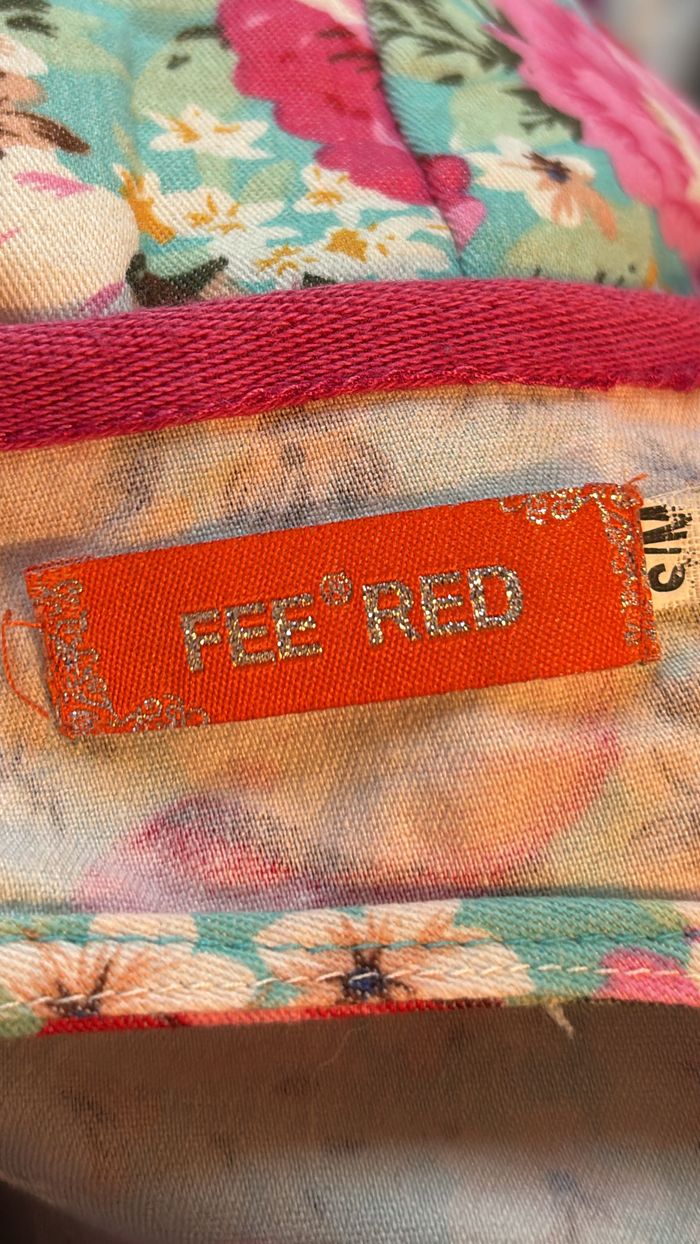 Robe droite fleuries dos nu Fee Red T36/38 - photo numéro 4