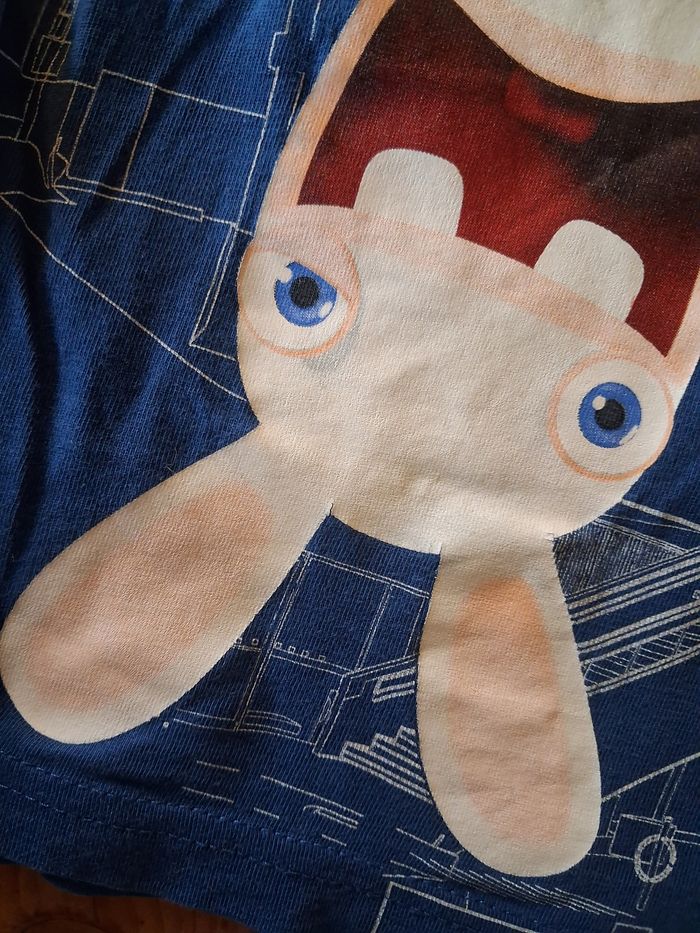 T.shirt garçon - 5 ans - Lapin Crétin - photo numéro 4