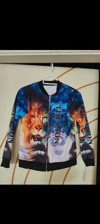 Veste sans capuche avec motif lion