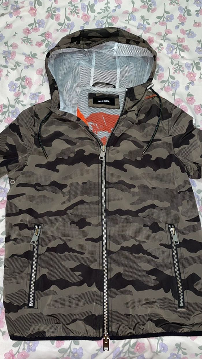 Veste camouflage imperméable à capuche homme - photo numéro 2