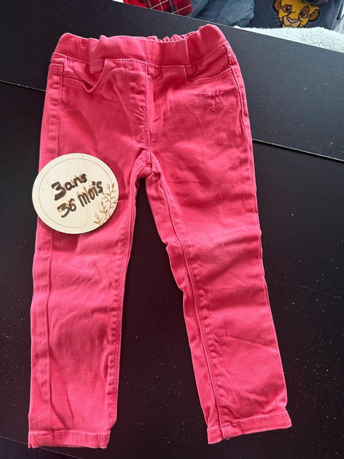 Jegging rose Vertbaudet 3 ans
