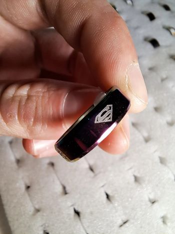 Bague acier inoxydable motifs