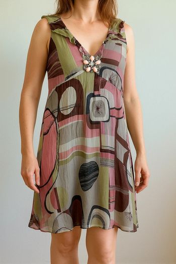 🌺 Robe René Derhy multicolore – Taille S – Très bon état 🌺