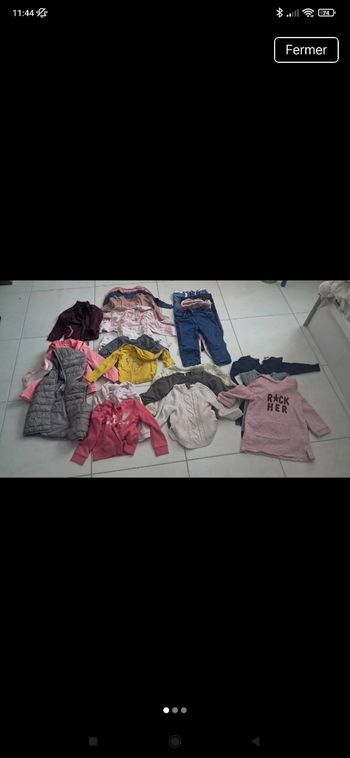 Lot de vêtements hivers fille 24 mois 2 ans