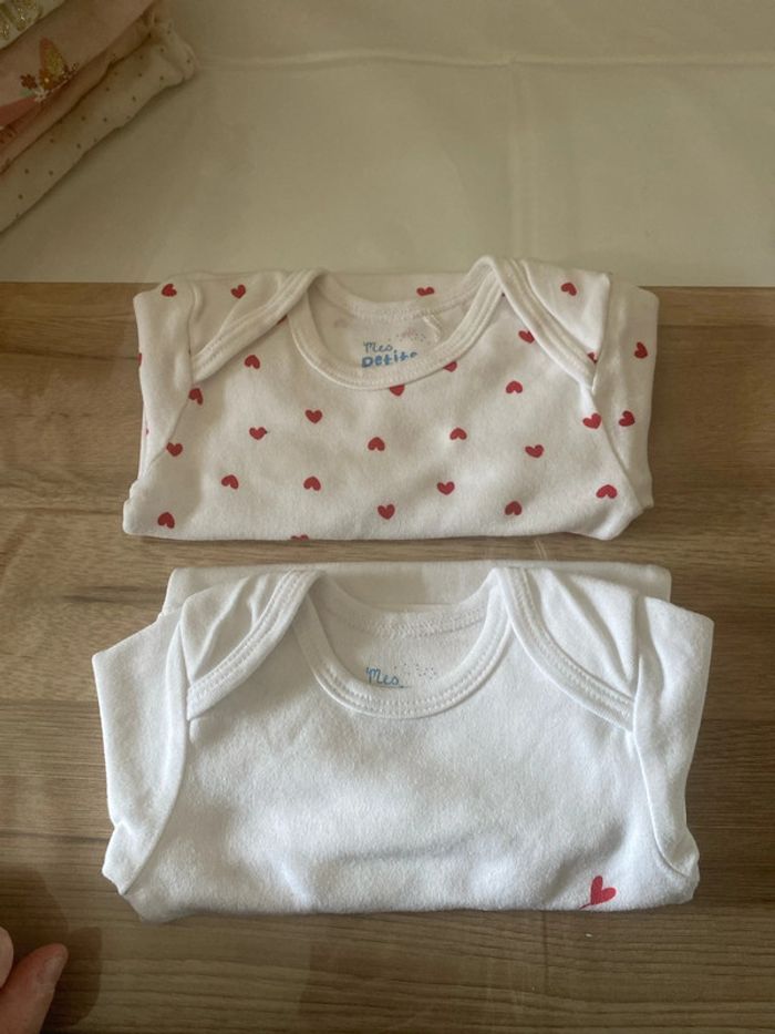 Lot de 2 body ML Mes petits cailloux 12 mois