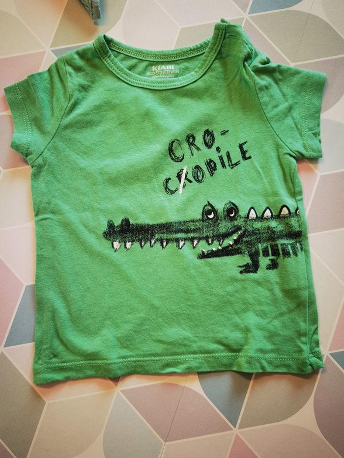 D1347 - tee-shirt garçon 6 mois - photo numéro 2