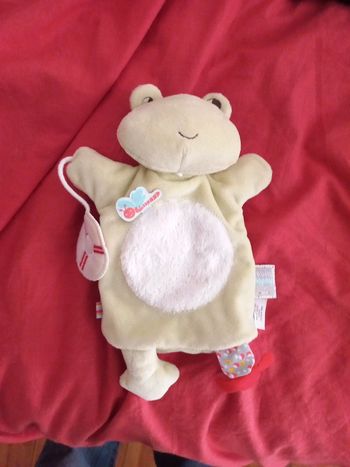 Doudou grenouille mixte marionnette neuf