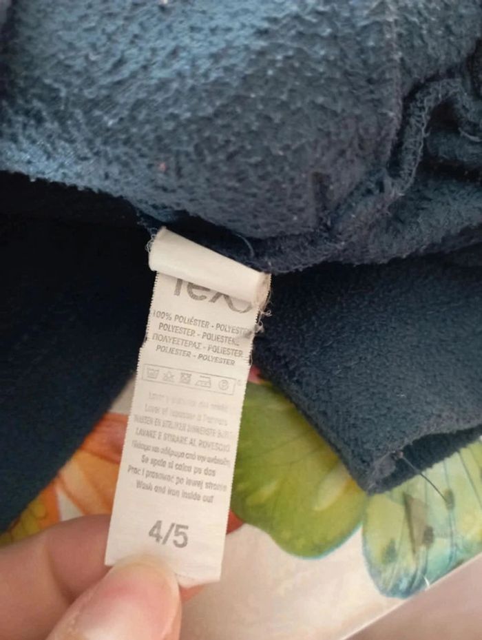 Veste polaire bleu marine 4-5 ans Tex - photo numéro 9