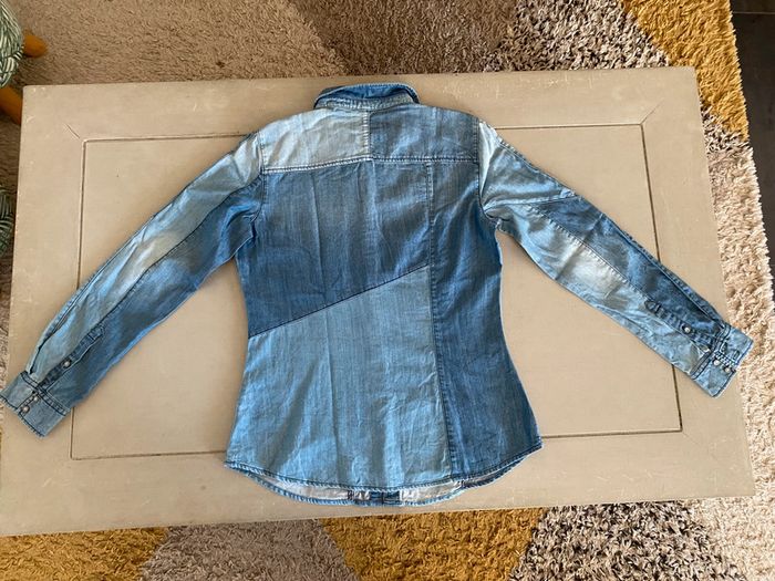 Chemise en jeans Esprit Denim bleue denim taille M - photo numéro 16