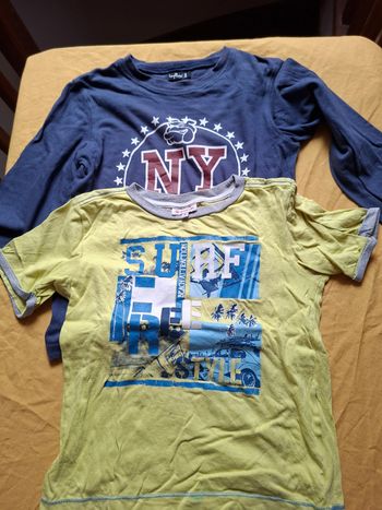 T.shirt manches court et manche longue 8ans 