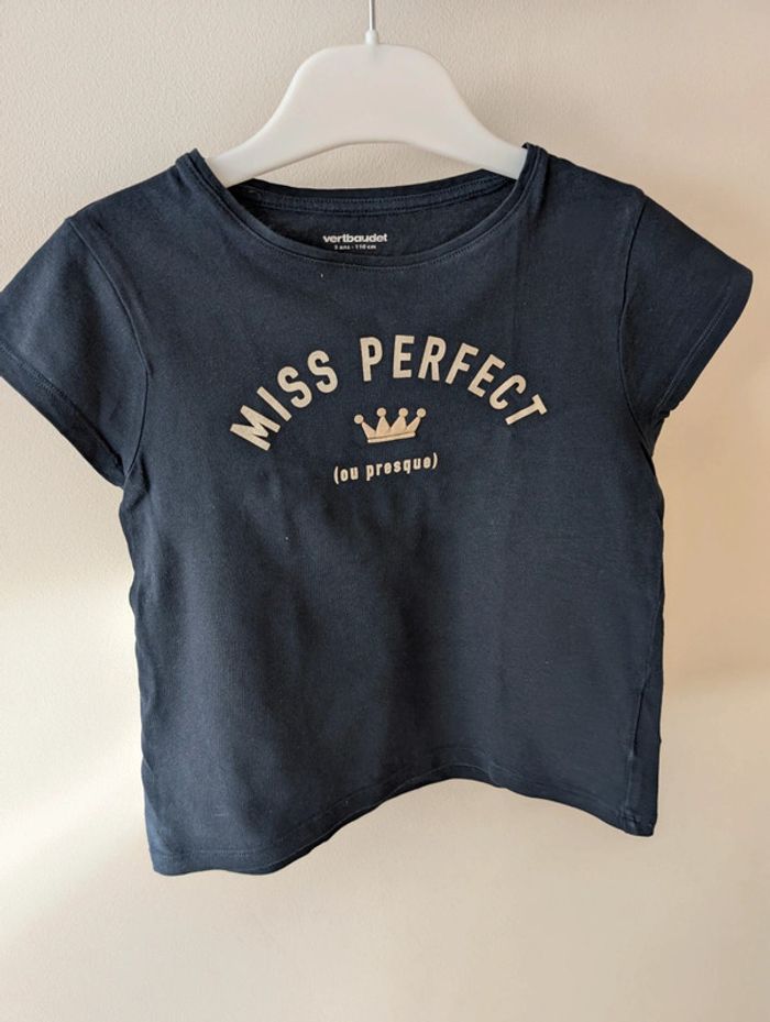 T shirt Miss Perfect 5 ans Vertbaudet