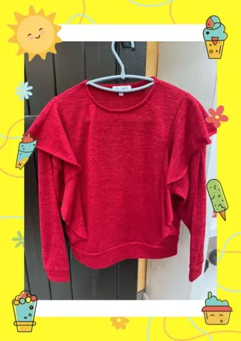 Pull d'hiver rouge Miss Liberto XS 34