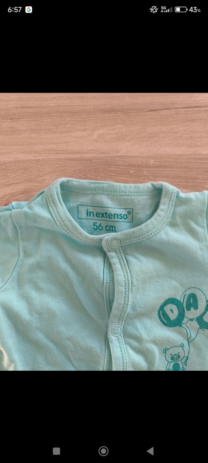 Pyjama taille 1 mois - photo numéro 3