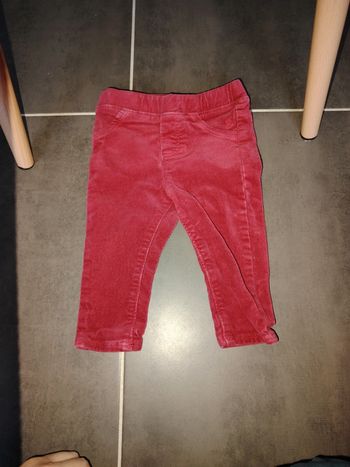 Pantalon velours obaibi 12 mois
