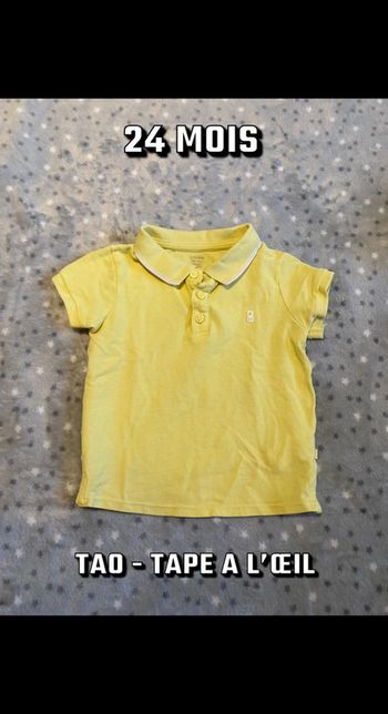 Polo Obaïbi jaune 24 mois
