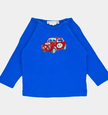 T-Shirt à manches longues 6 mois en coton Bonpoint