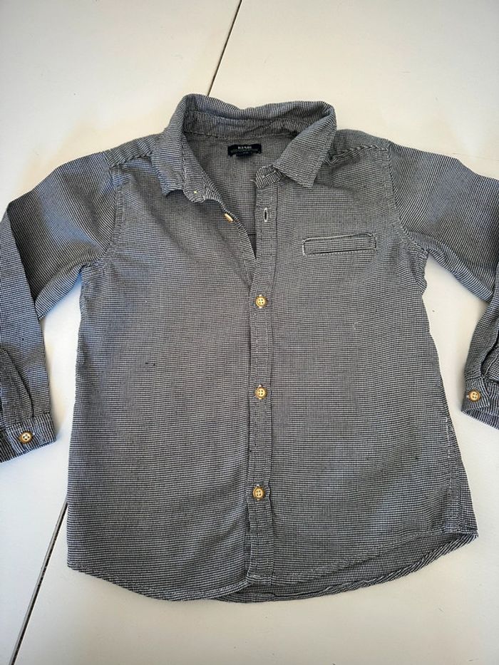 Chemise noire et blanche garçon
