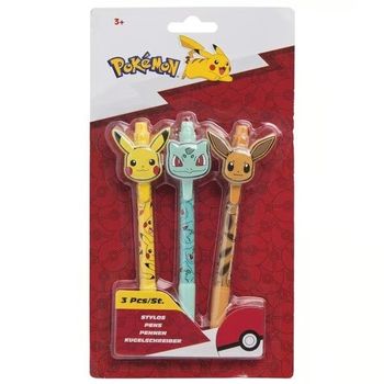 POKEMON - Pack 3 stylos