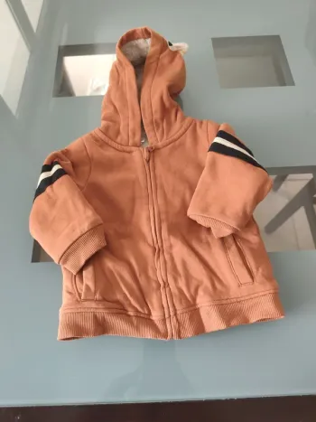 Gilet sweat capuche molletonné