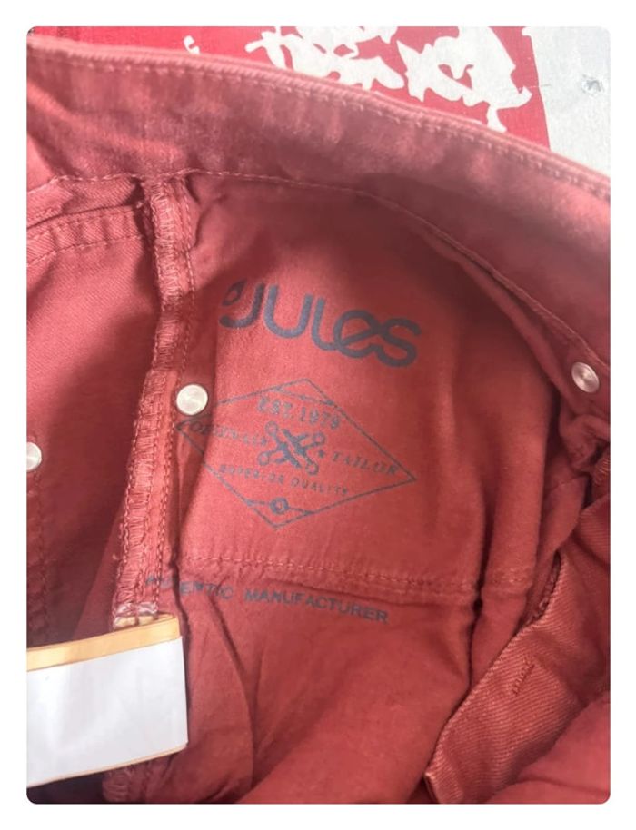 Short Jules taille 36 rouge bordeaux - photo numéro 5