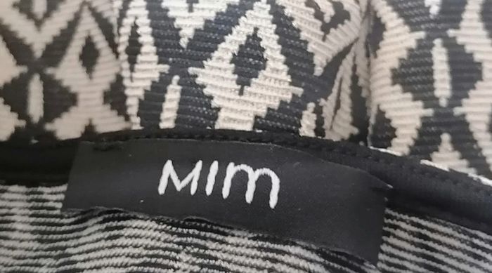 Robe noir blanc géométrique Taille S Mim - photo numéro 11