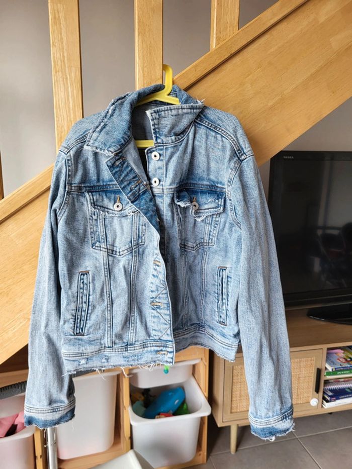 Veste en jean Zara Denim M - photo numéro 4
