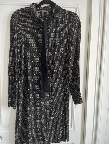 Robe Esprit noire avec motifs