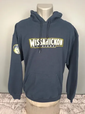 sweat a capuche / Hoodie gildan universitaire - taille L - homme - bleu foncé (319)