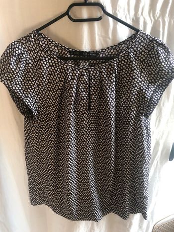 #haut #blouse#zara basic #taille #s #violet #bleu marine