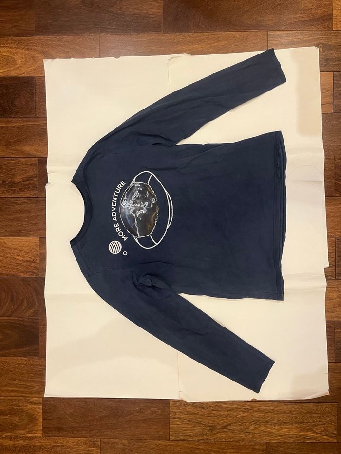 Lot de 2 t-shirts manches longues garçon orchestra okaidi 13-14 ans - photo numéro 2